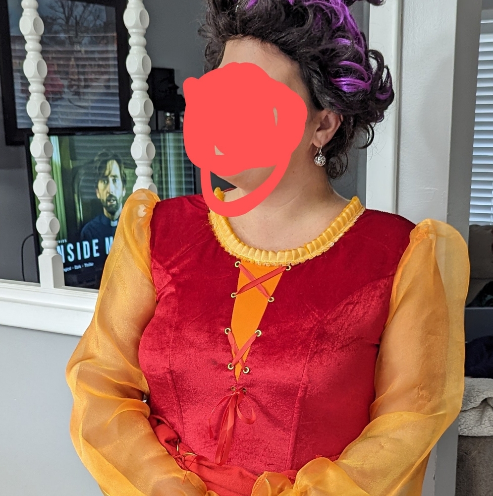 Hocus Pocus Costume - Mary Sanderson with wig!